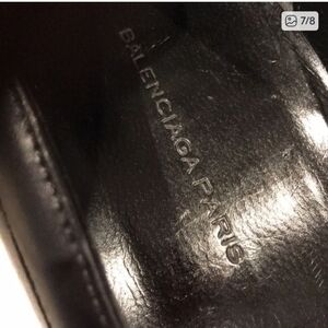 Balenciaga Black Leather Platform Mary Janes seen on Nicole Richie